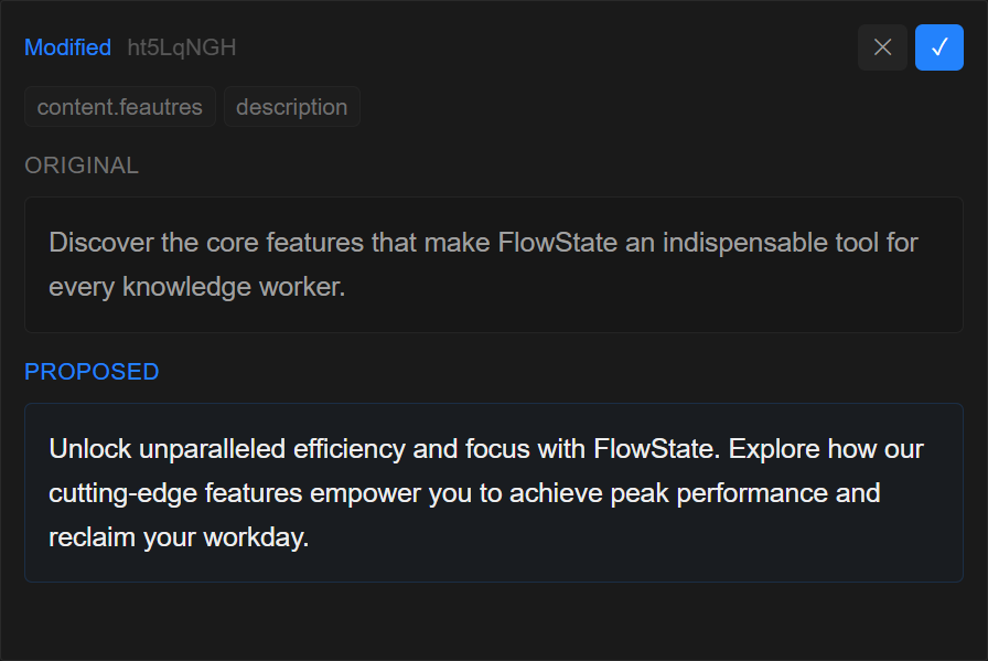 Clean Notion-like editor interface